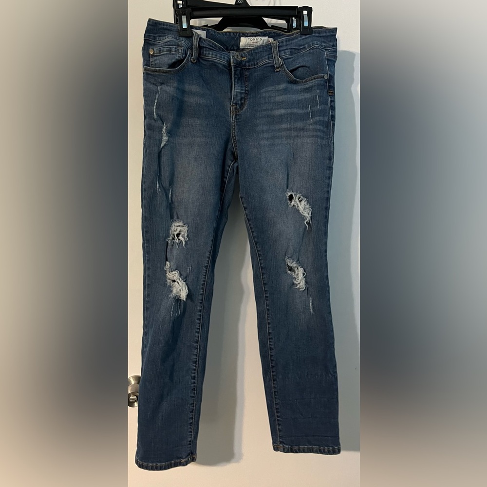Torrid Boyfriend Straight Vintage Stretch Size 16 Jeans